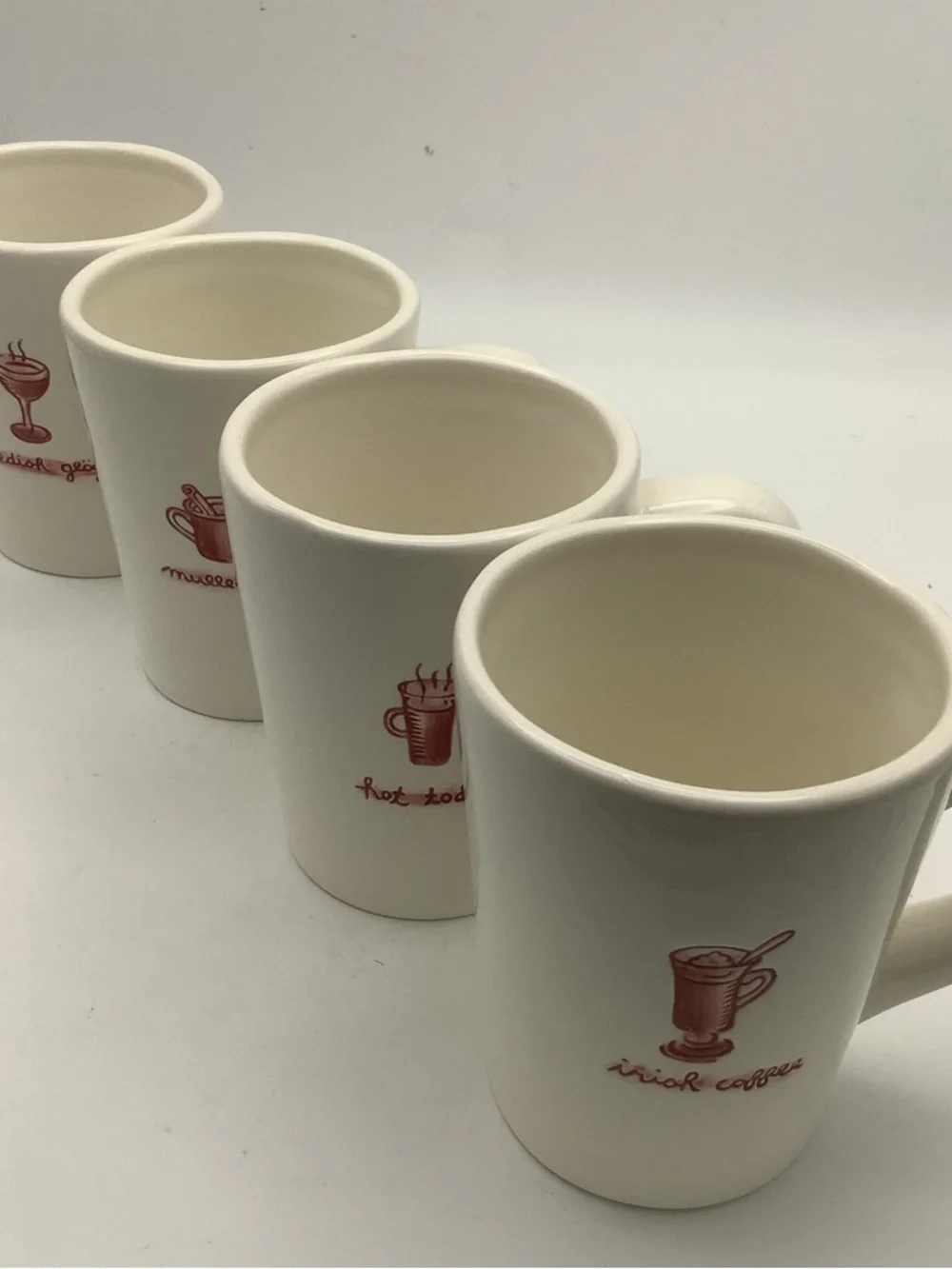 Williams Sonoma Holiday Hot Drinks Collection Mug Set